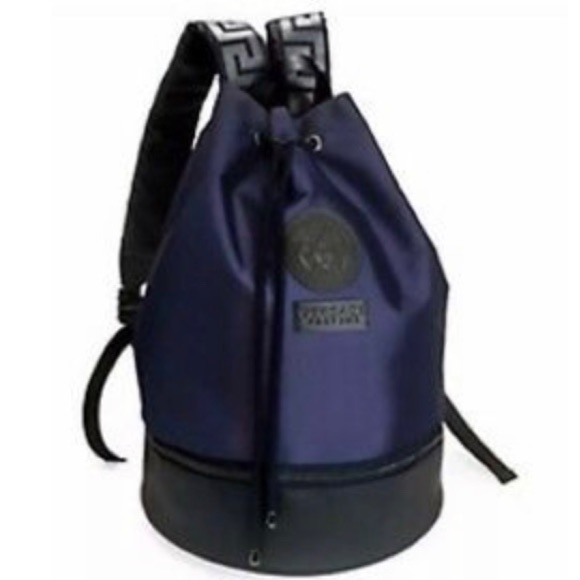 versace blue backpack